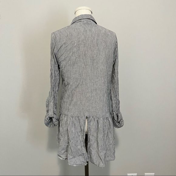 Anthropologie Sunday In Brooklyn Wiley  Striped Button Down Cotton Blouse - Picture 8 of 11